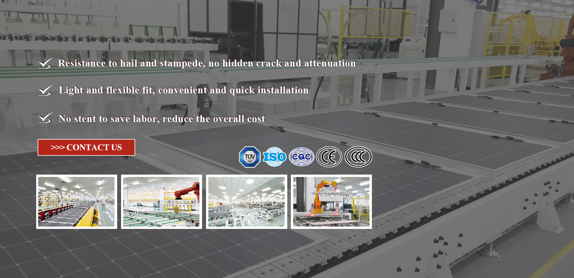 کیفیت پانل خورشیدی BIPV کارخانه