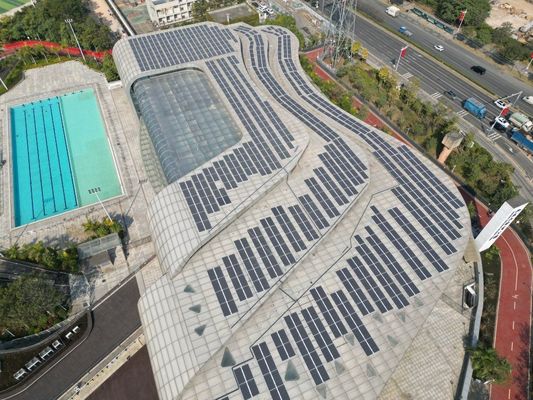 ماژول خورشیدی BIPV انعطاف پذیر نیمه نرم سبک و باز مدار ولتاژ 53.03V برای معماری یا کشاورزی