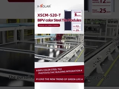 520W BIPV ماژول های خورشیدی صفحه های سقف فولادی 13.36A حداکثر جریان عملیاتی