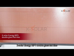 رنگ نارنجی شیشه دوگانه ماژول های سازه خورشیدی مسطح 120W پانل های خورشیدی حداکثر فیوز 25A