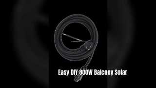پانل های انعطاف پذیر سبک وزن کیت خورشیدی بالکن 800 واتی Easy