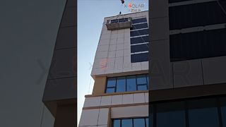 نیروگاه دیواری! PV انعطاف پذیر برای نصب عمودی - بدون نیاز به حفاری.